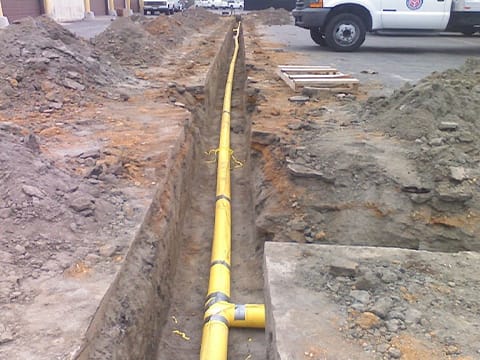 Los Angeles pipelining pipe installation.